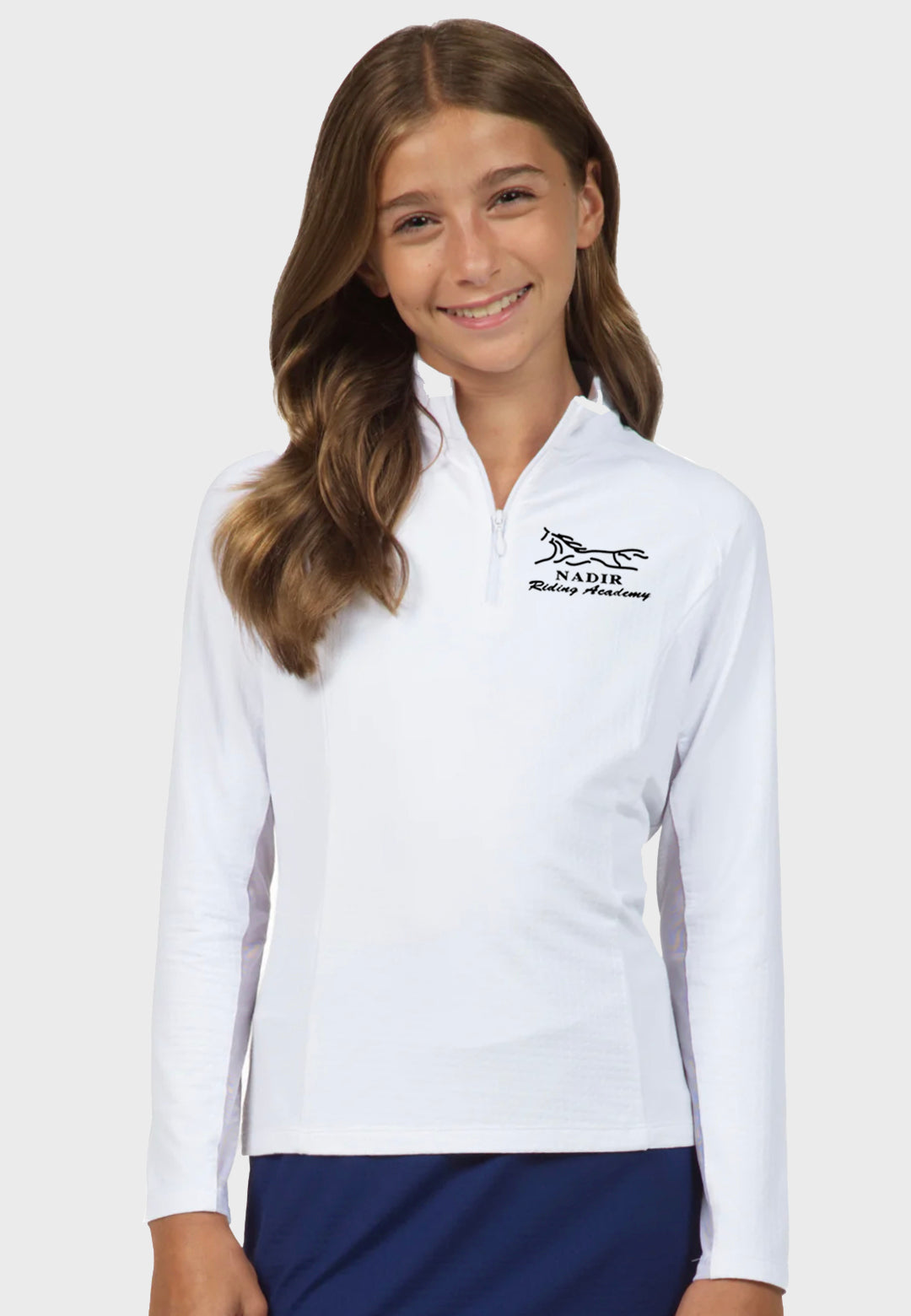 Nadir Riding Academy IBKÜL's Girls Long Sleeve Zip Mock Neck 2 Color