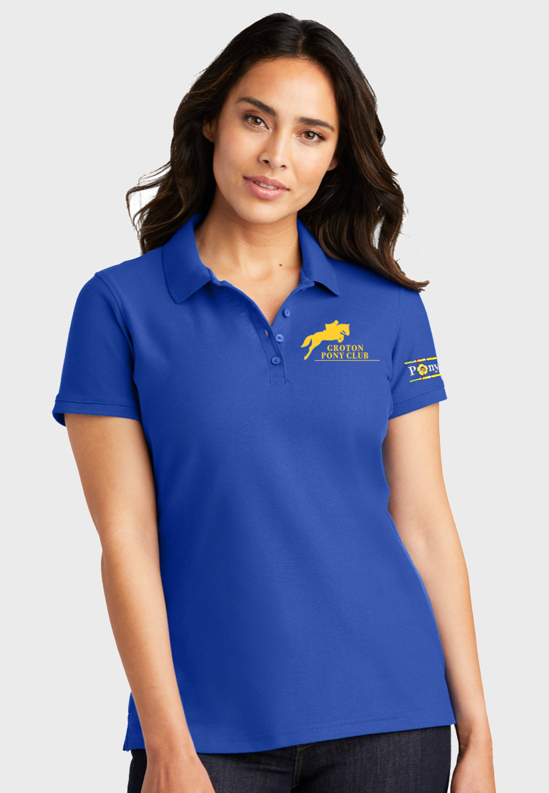 Groton Pony Club Port Authority® Ladies + Mens Core Classic Pique Polo