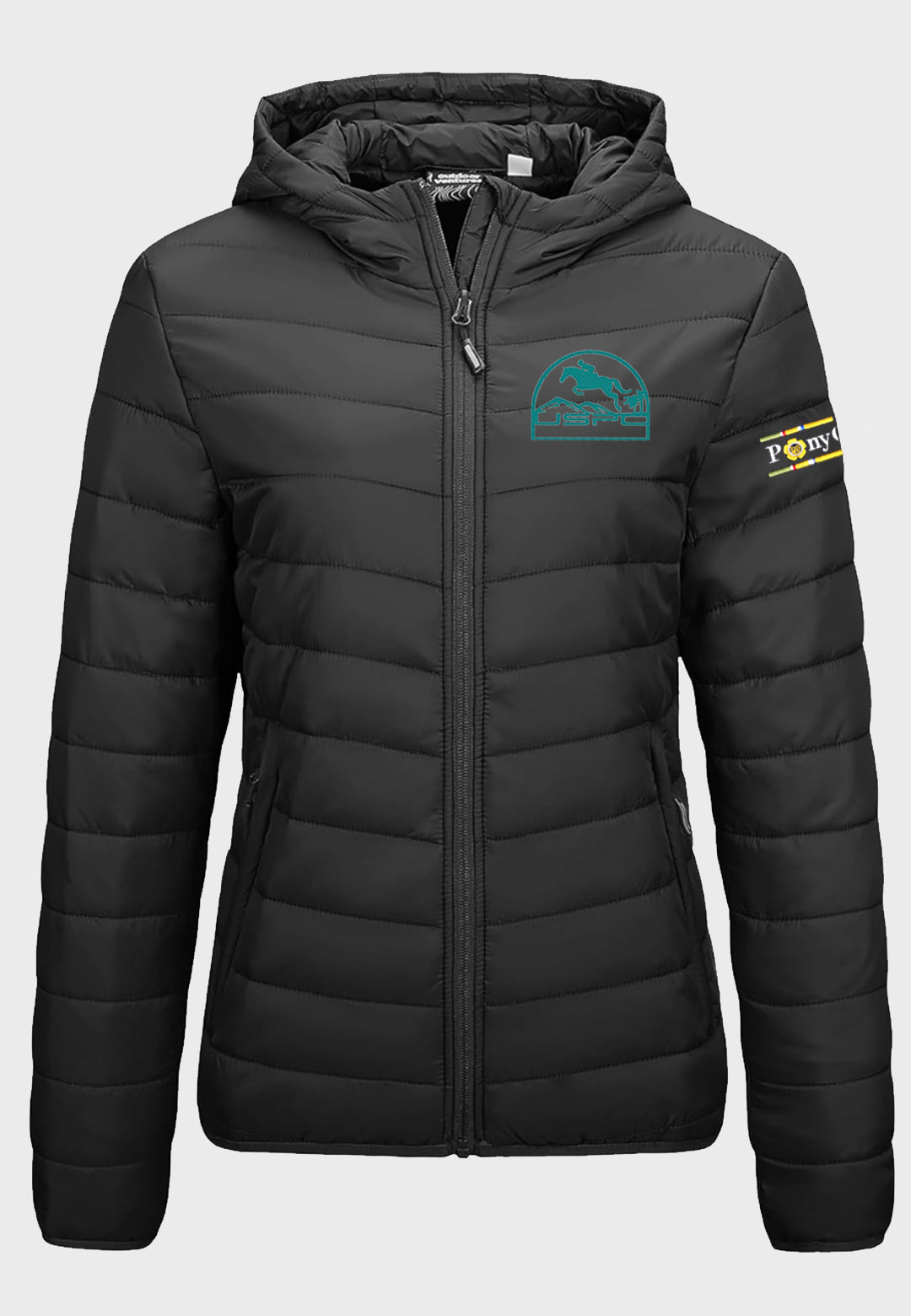 Southern CA USPC Outdoor Ventures Ladies Packable Lightweight Full-Zip Hooded Jacket
