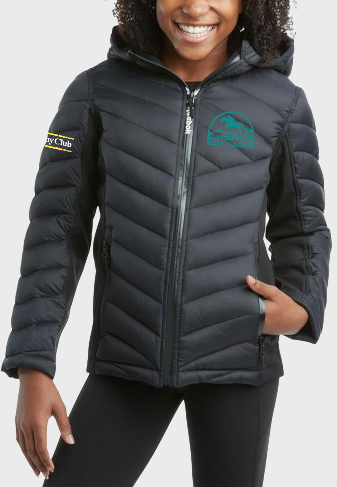 Southern CA USPC Youth Reebok Hooded Quilted Puffer Parka Coat