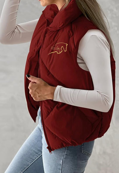 Five Star Equestrian Quilted Cropped Puffer Vest