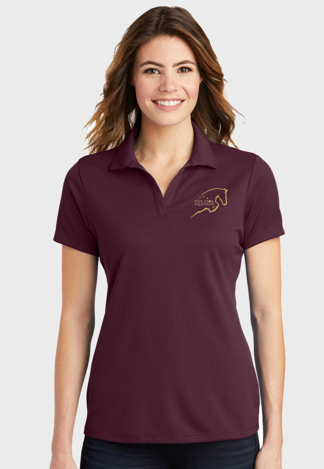 Five Star Equestrian Sport-Tek® PosiCharge® RacerMesh® Polo - Ladies, Mens, + Youth Sizes