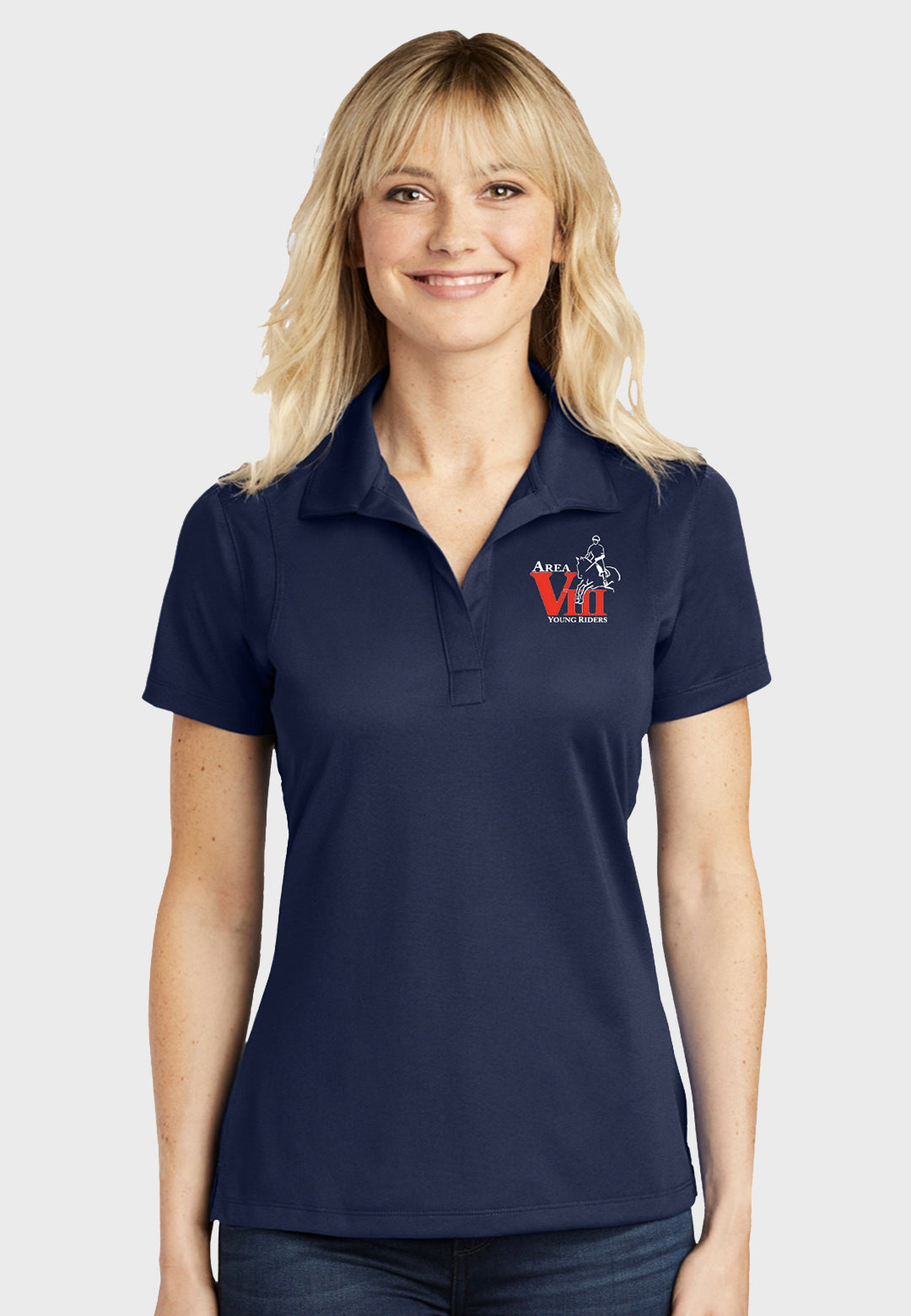 Area 8 Young Riders Sport-Tek® Ladies Sport-Wick® Polo - Navy or Red