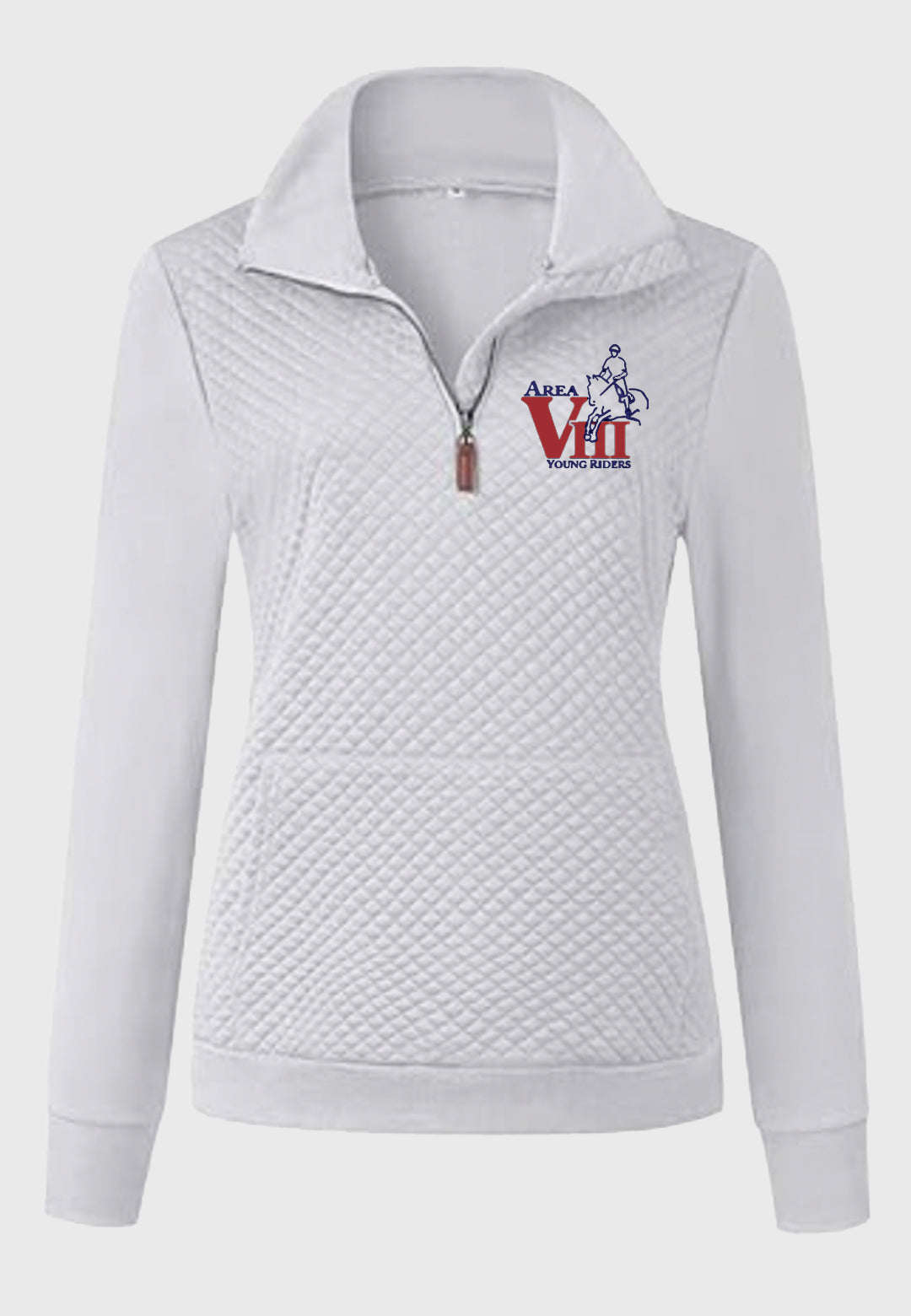 Area VIII Young Riders BTFBM Ladies Quilted 1/4 Zip Sweatshirt, 2 Color Options