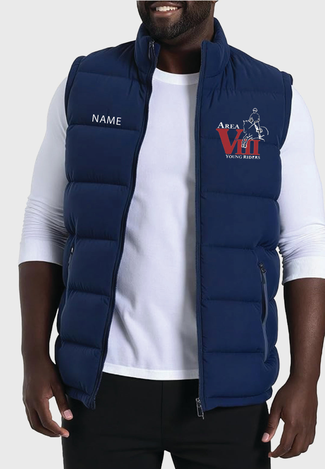 Area VIII Young Riders MLGARIL Mens Puffer Vest