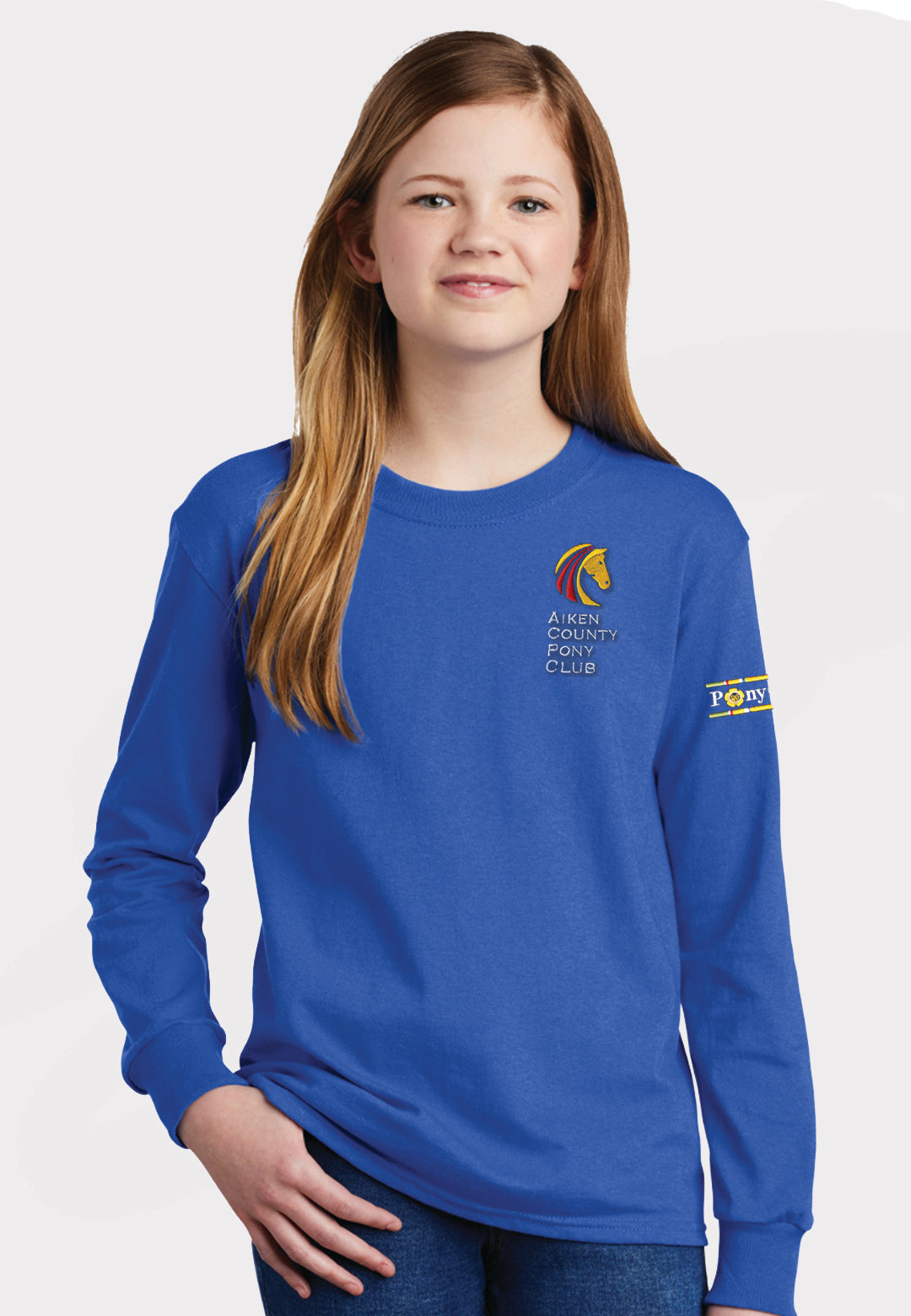 Aiken County Pony Club Port & Company® Core Cotton Tee, Youth + Adult Sizes,  2 Color Options
