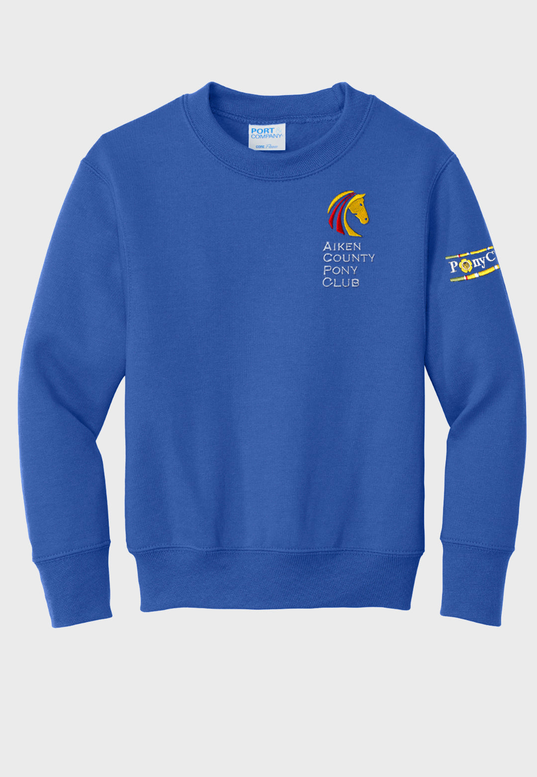 Aiken County Pony Club Port & Company® Essential Fleece Crewneck Sweatshirt - Adult (unisex)/Youth Sizes