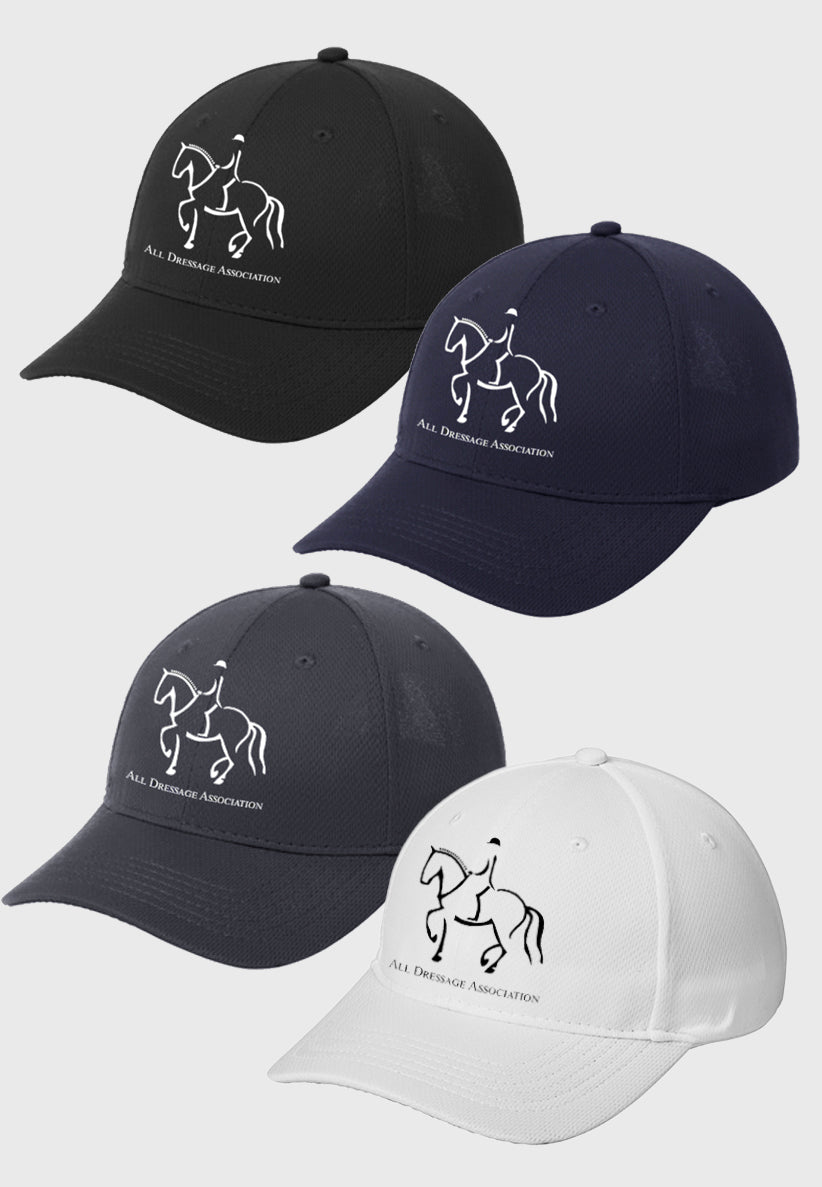 All Dressage Association Sport-Tek® PosiCharge® RacerMesh® Cap, 4 Color Options