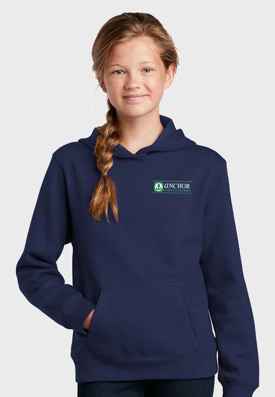 Anchor Equestrian Sport-Tek®  Navy Hooded Sweatshirt - Adult + Youth Sizes