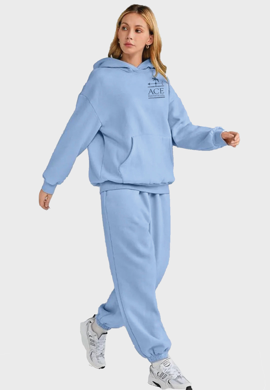 Ace Equestrian 2-PIECE LOUNGE HOODIE OVERSIZED SWEATSUIT SET