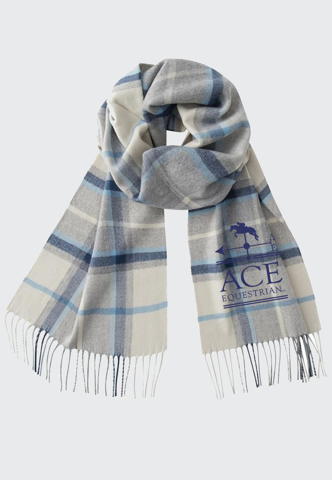 Ace Equestrian CALVIN & OLIVIA Ultra-Soft Winter Plaid Scarf