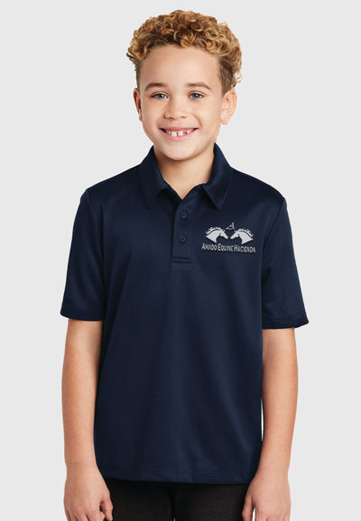 Amado Equine Hacienda Youth Port Authority® Silk Touch™ Polo - 2 Color Options