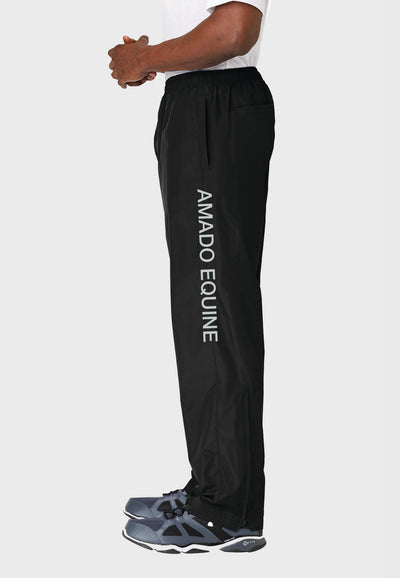 Amado Equine Hacienda Sport-Tek® Black Pull-On Wind Pant (Unisex) - Adult + Youth sizes, 2 Color Options