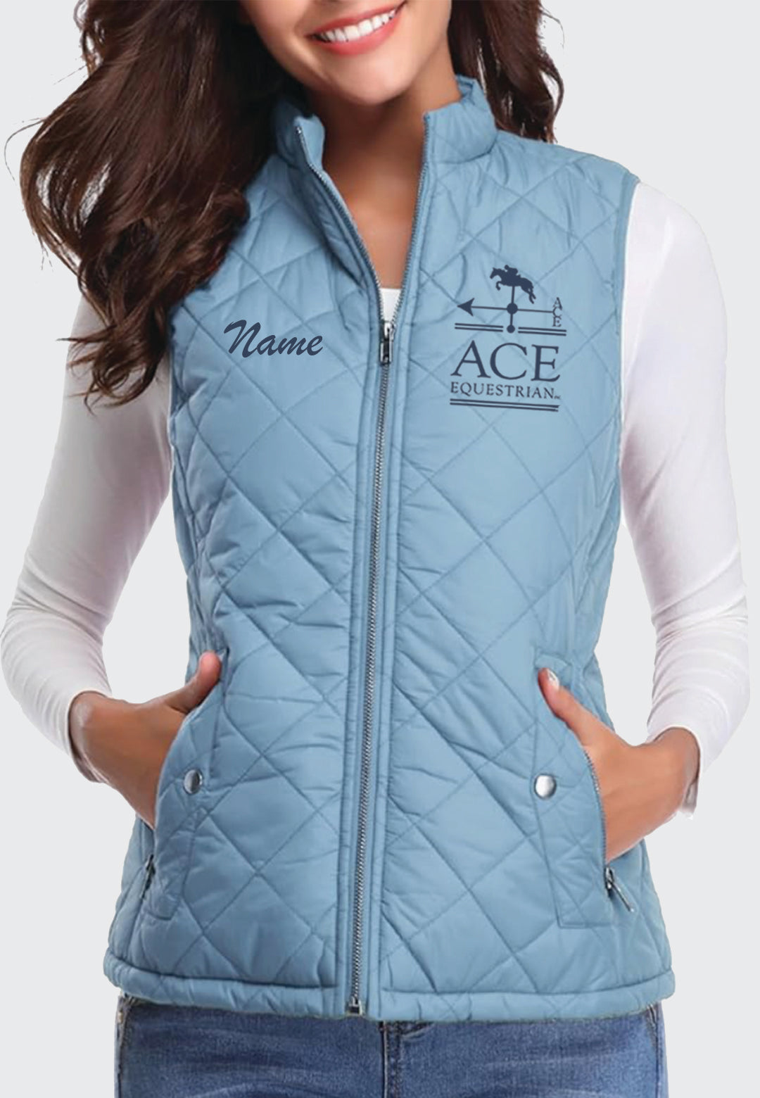 Ace Equestrian Fuinloth Women's Quilted Vest, 2 Color Options