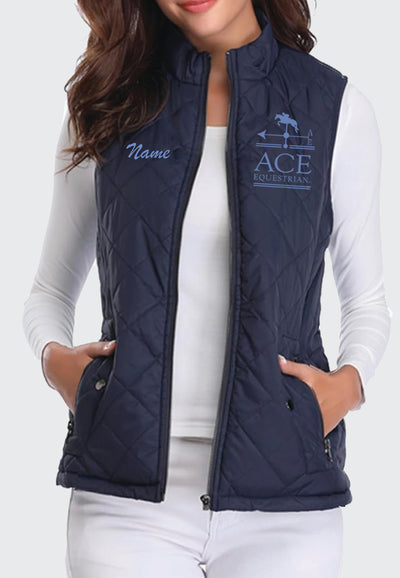 Ace Equestrian Fuinloth Women's Quilted Vest, 2 Color Options