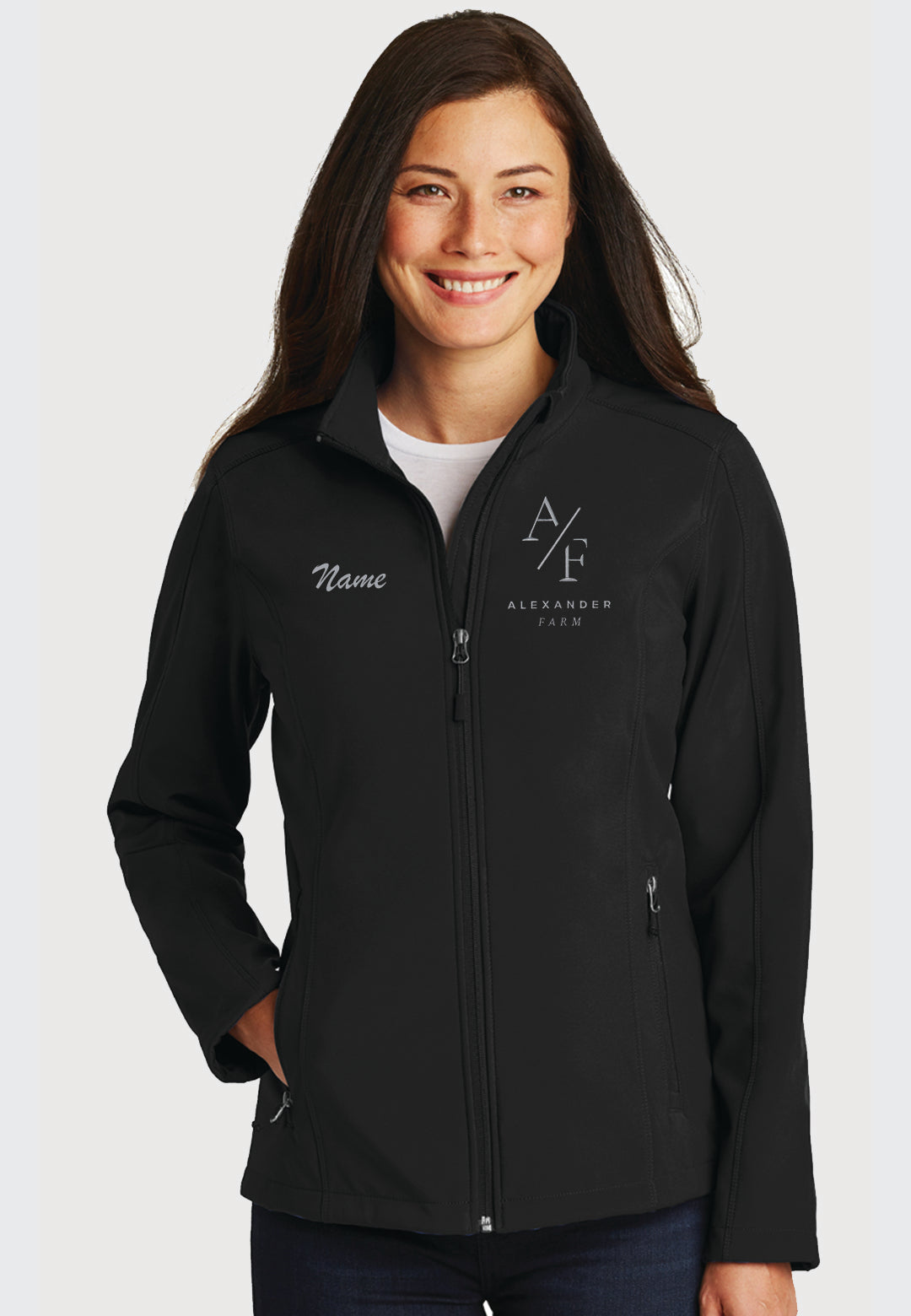 Alexander Farm Port Authority® Core Black Soft Shell Jacket - Men's/Ladies/Youth