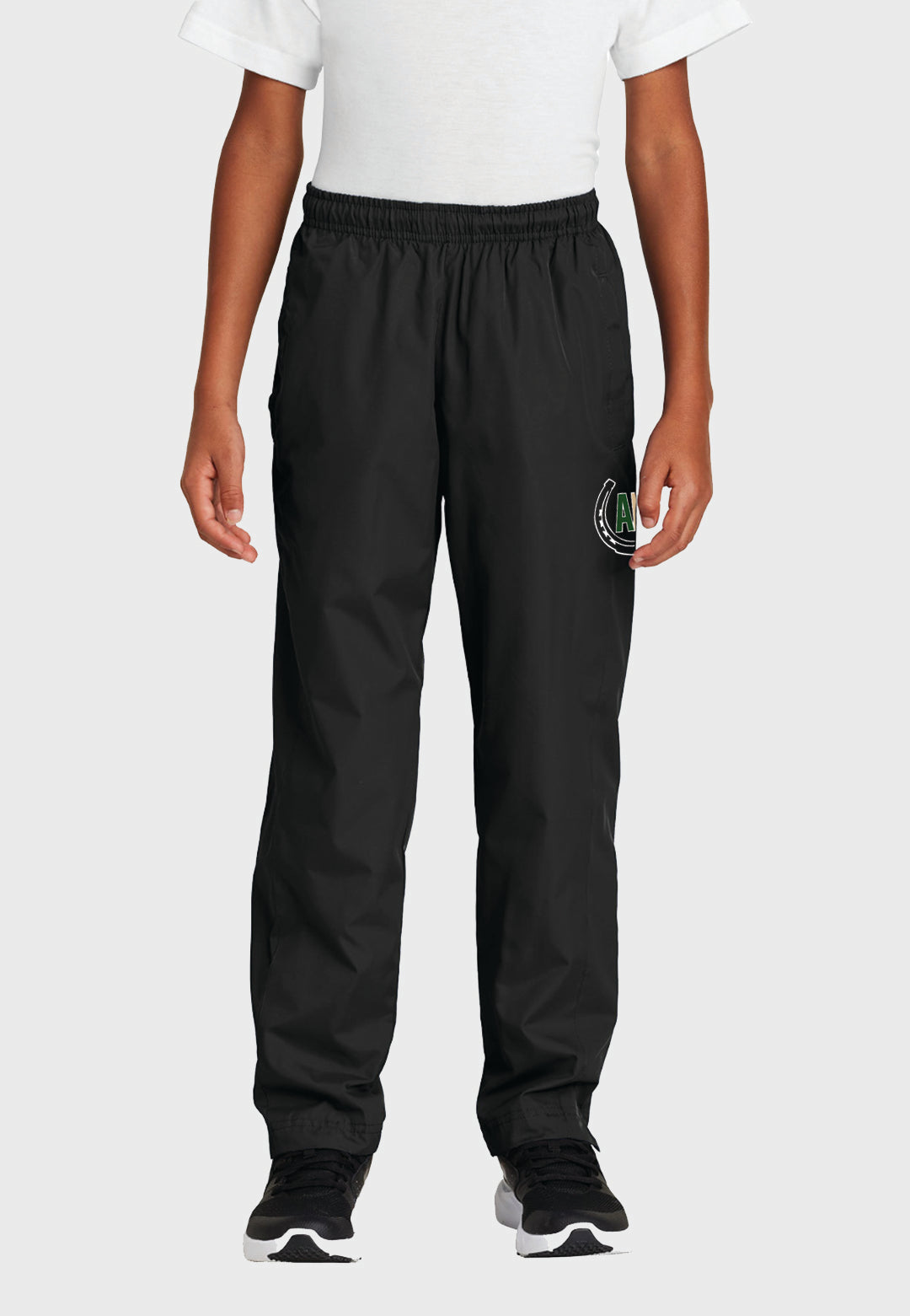 Amblefoot Farms Sport-Tek® Black Pull-On Wind Pant (Unisex) - Adult + Youth Sizes