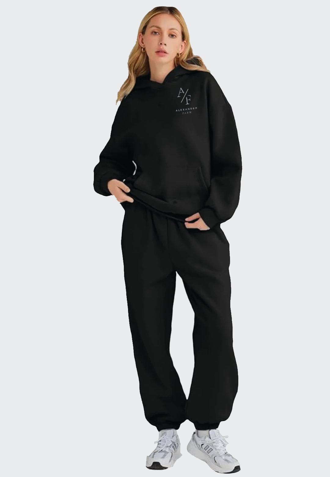 Alexander Farm 2-PIECE LOUNGE HOODIE OVERSIZED SWEATSUIT SET