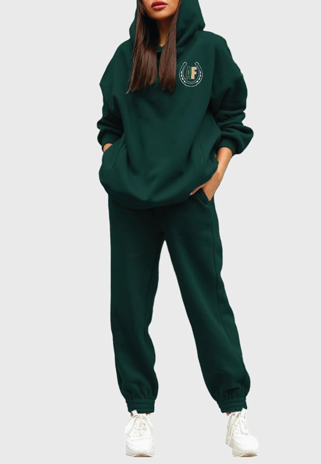 Amblefoot Farms Linsery Ladies Hooded 2-Piece Tracksuit Set
