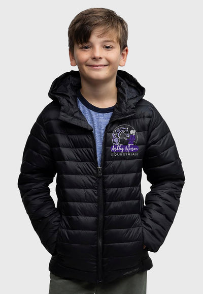 Ashley Mason Equestrian Lands' End Youth ThermoPlume Packable Hooded Jacket