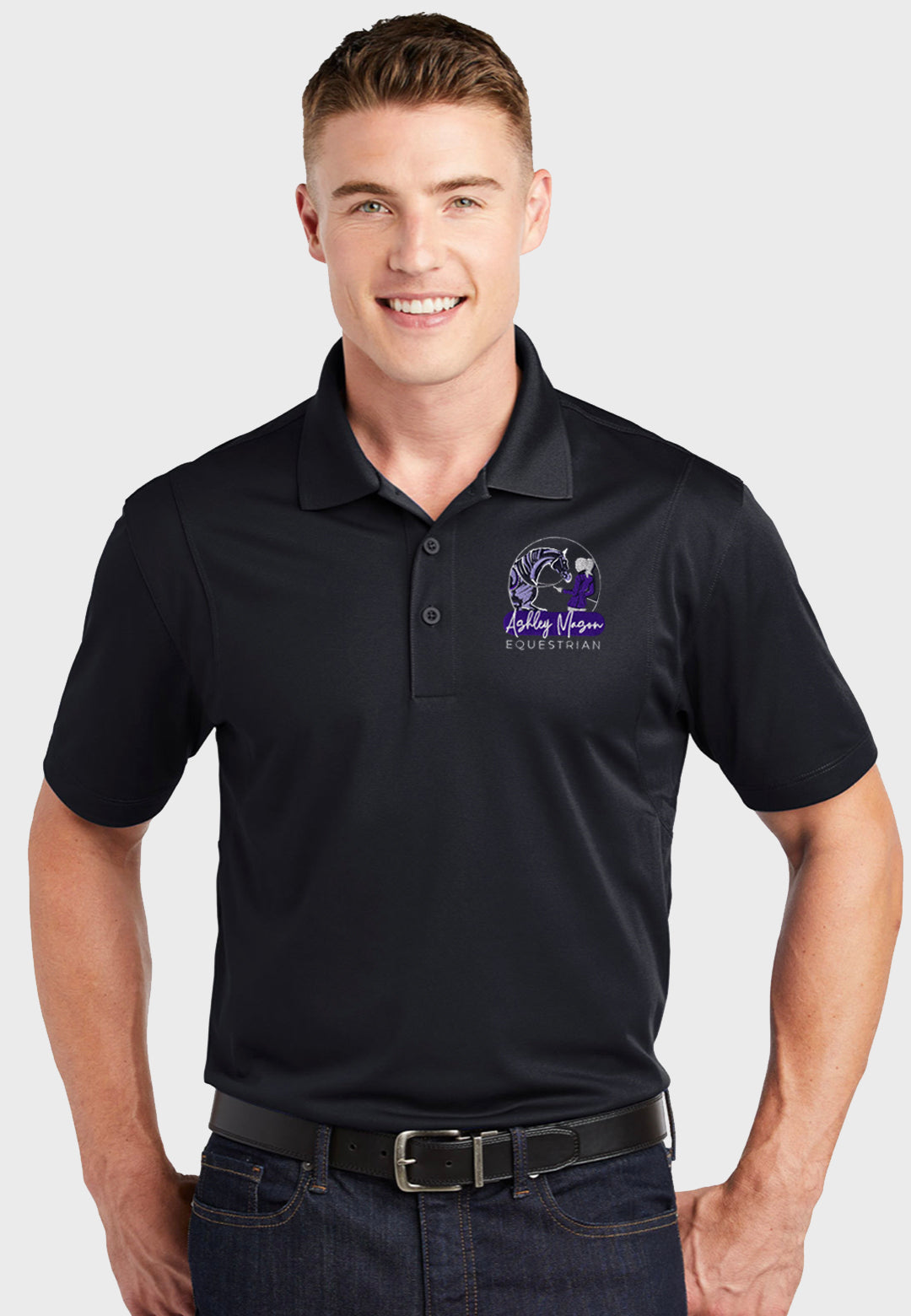 Ashley Mason Equestrian Sport-Tek® Ladies Sport-Wick® Polo - Ladies + Mens Sizes, 2 Color Options