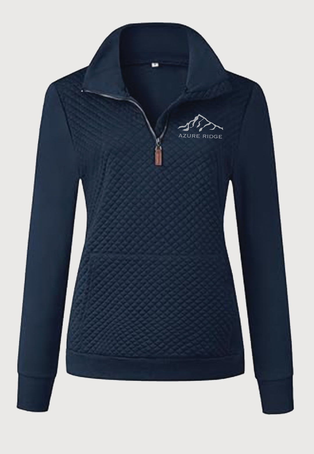Azure Ridge BTFBM Ladies Quilted 1/4 Zip Sweatshirt, 2 Color Options