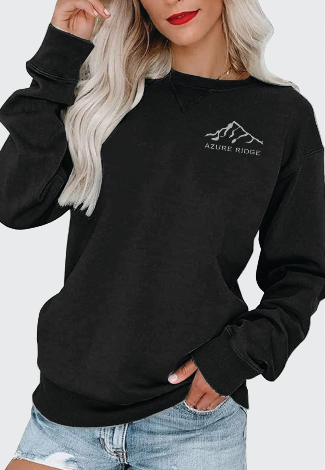 Azure Ridge PGANDS Womens Lightweight Crew Neck Pullover, 2 Color Options