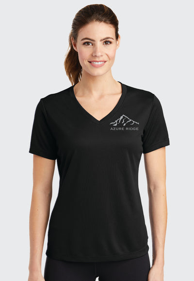 Azure Ridge Sport-Tek® PosiCharge® Ladies RacerMesh® V-Neck Tee, 3 Color Options