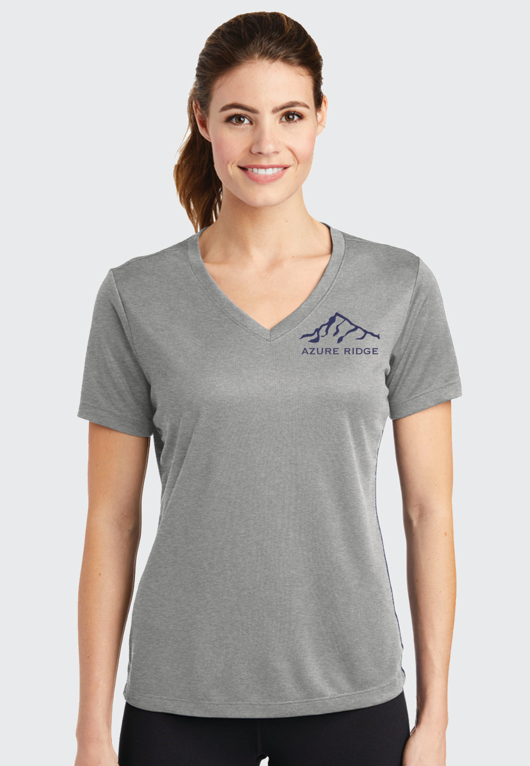 Azure Ridge Sport-Tek® PosiCharge® Ladies RacerMesh® V-Neck Tee, 3 Color Options
