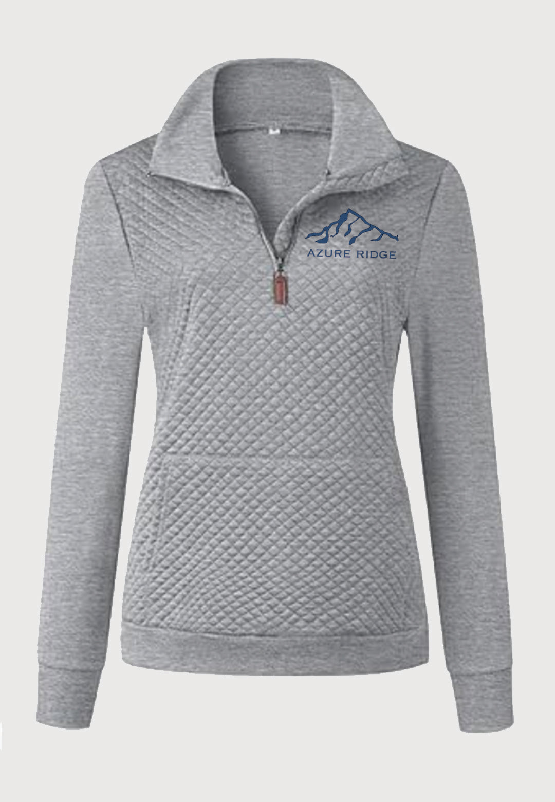Azure Ridge BTFBM Ladies Quilted 1/4 Zip Sweatshirt, 2 Color Options