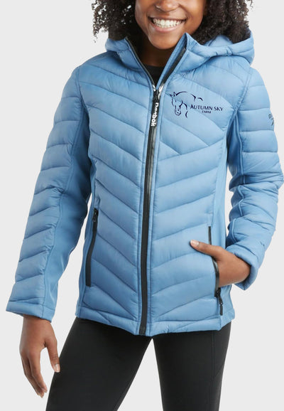 Autumn Sky Farm Reebok Hooded Quilted Puffer Parka Coat