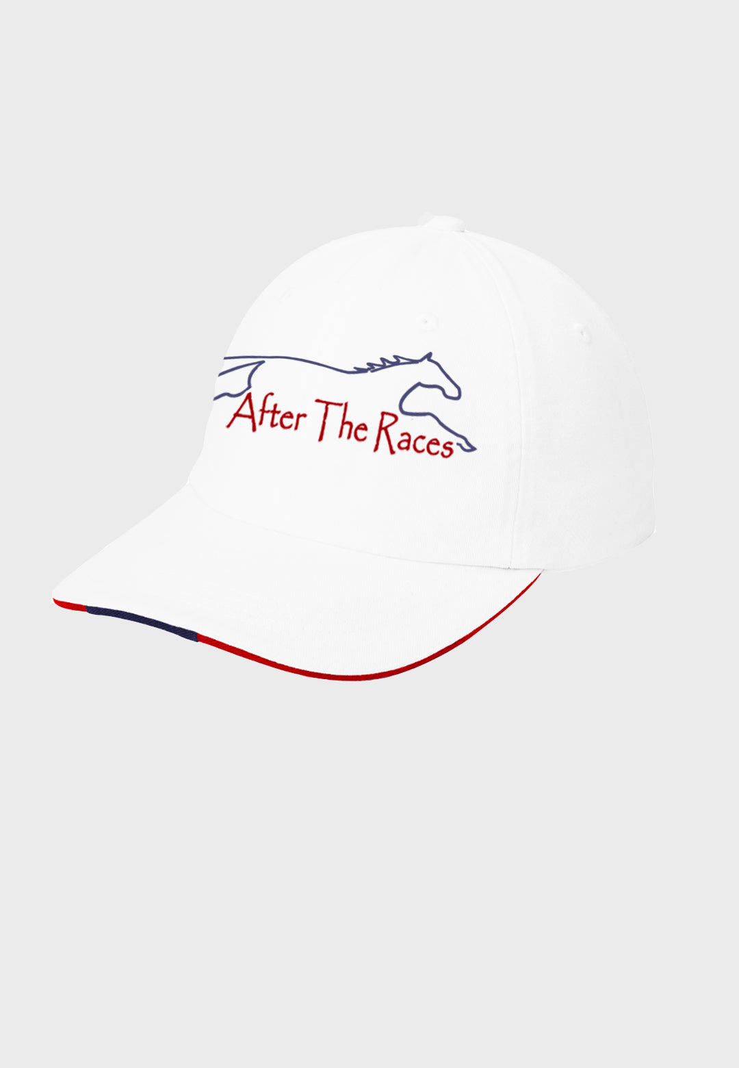 After the Races Port Authority® Sandwich Bill Cap with Striped Closure