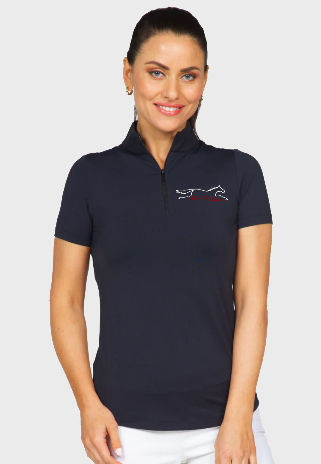 After the Races IBKÜL® LADIES SOLID SHORT SLEEVE SUN SHIRT - 3 Color Options