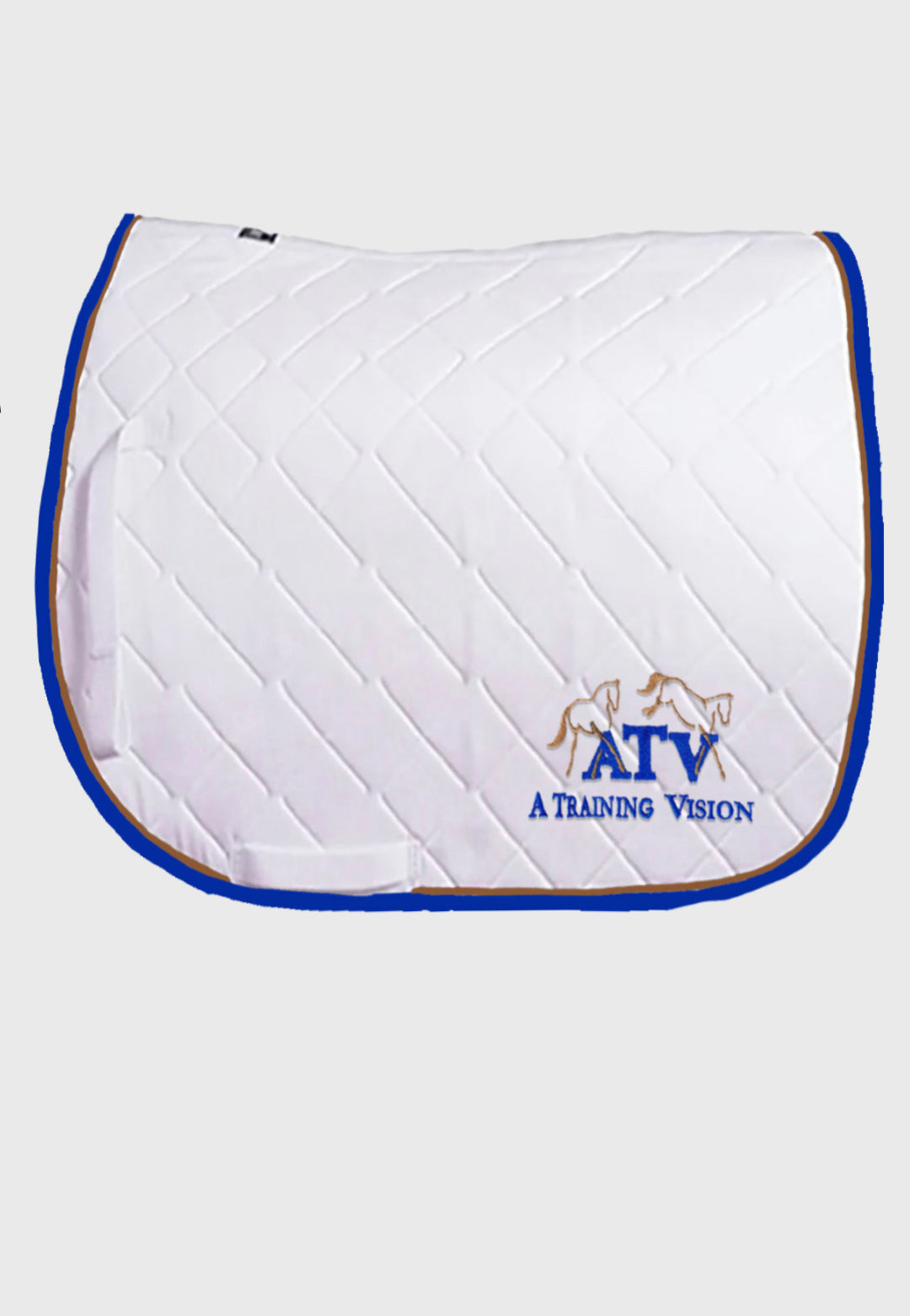 A Training Vision Jacks Dressage Saddle Pad - White