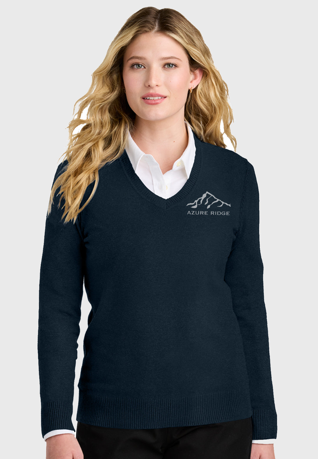 Azure Ridge Port Authority® Women’s Easy Care V-Neck Sweater, 2 Color Options