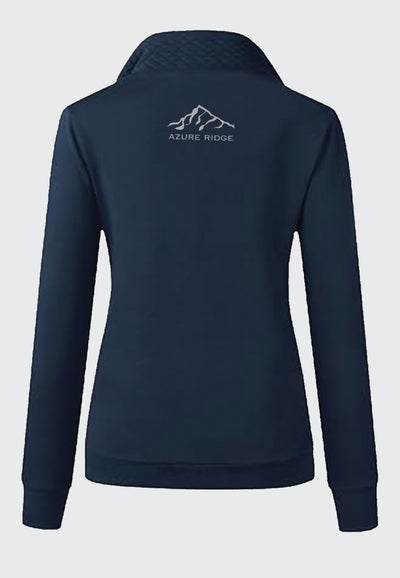 Azure Ridge BTFBM Ladies Quilted 1/4 Zip Sweatshirt, 2 Color Options