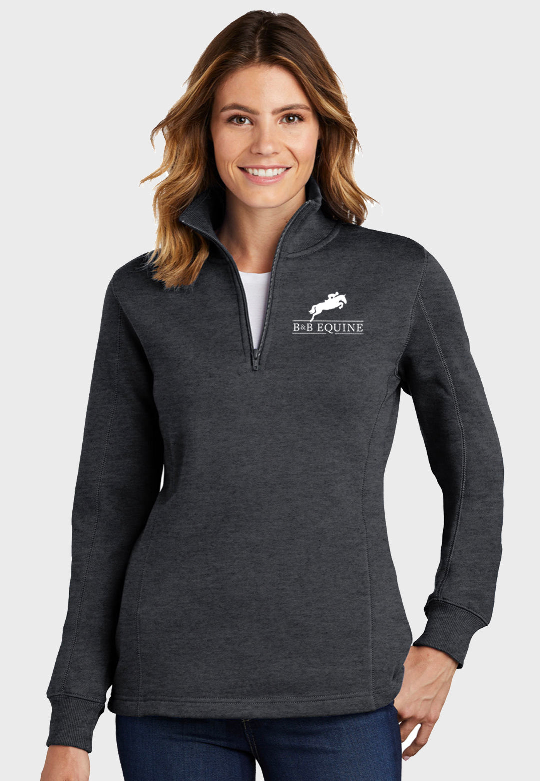 B & B Equine Sport-Tek® 1/4-Zip Sweatshirt - Ladies/Mens Sizes, 2 Color Options