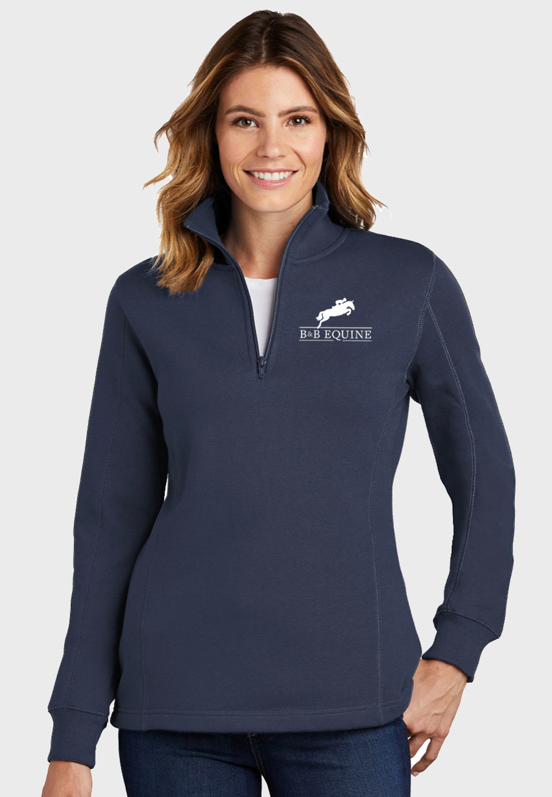 B & B Equine Sport-Tek® 1/4-Zip Sweatshirt - Ladies/Mens Sizes, 2 Color Options