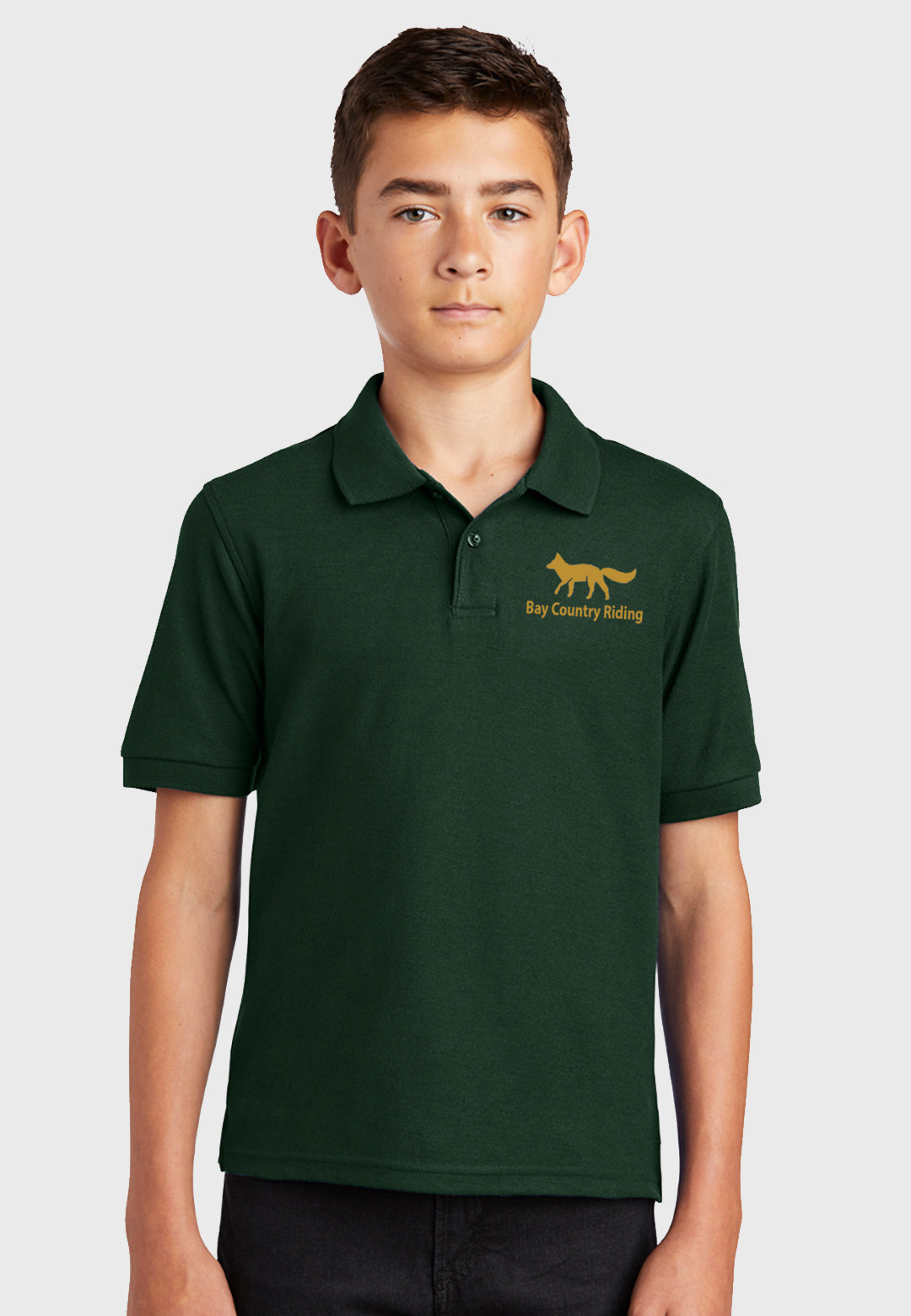 Bay Country Riding Youth Port Authority® Silk Touch™ Polo