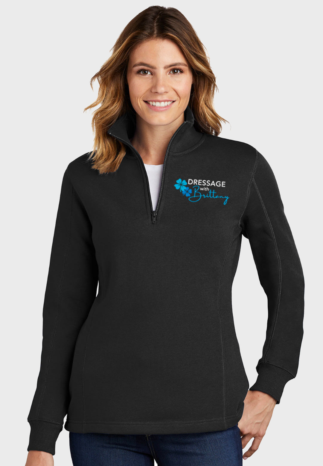 Brittany Dressage Sport-Tek® Ladies 1/4-Zip Sweatshirt