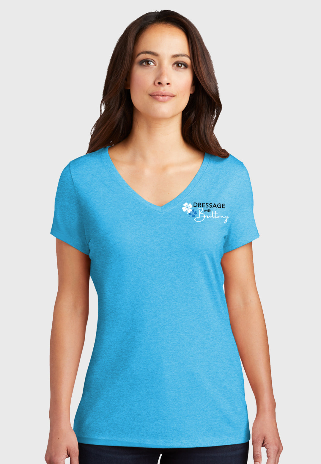 Brittany Dressage District ® Women’s Perfect Tri ® V-Neck Tee - 2 Color Options