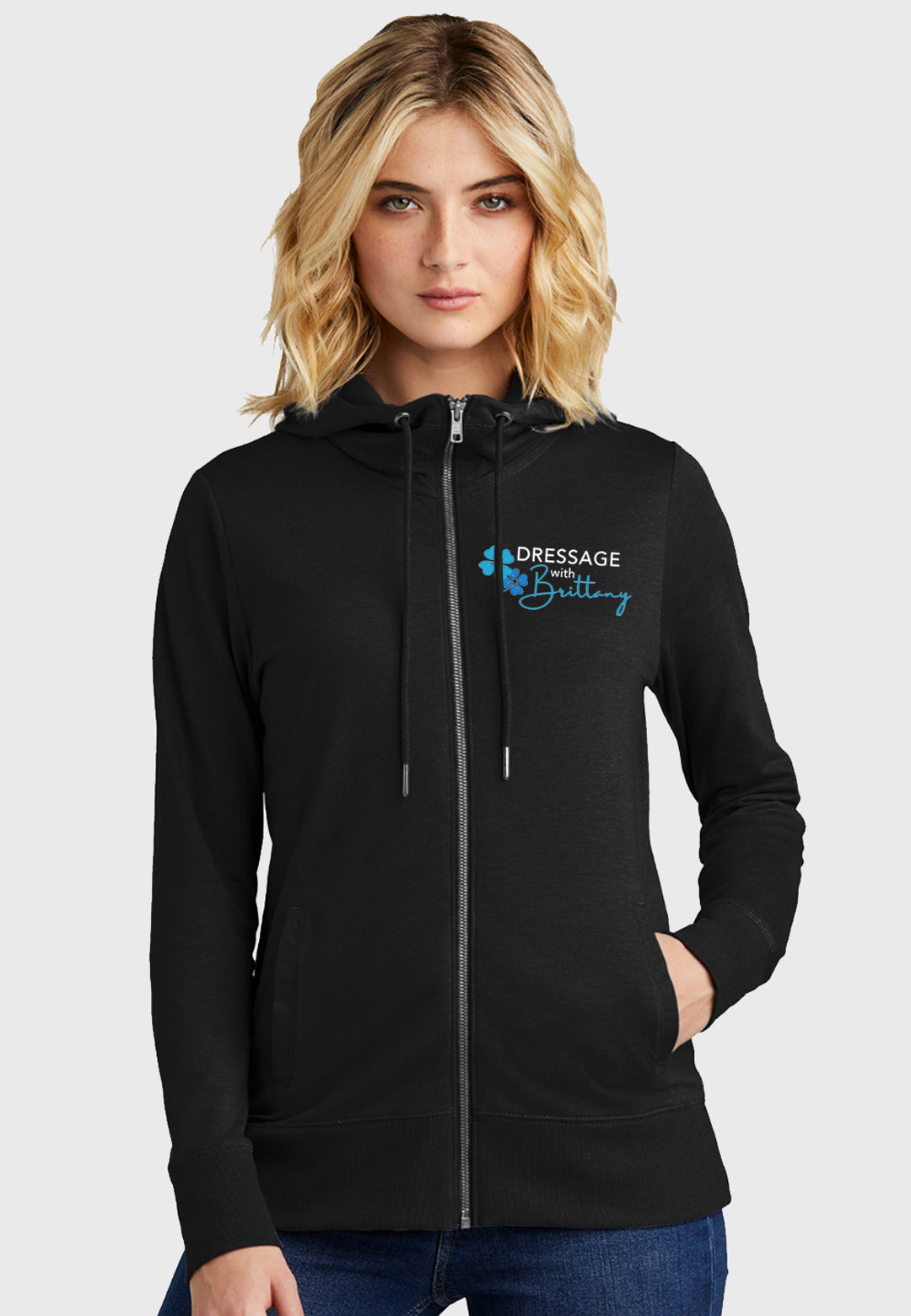 Brittany Dressage District® Women’s Featherweight French Terry™ Full-Zip Hoodie, 2 Color Options