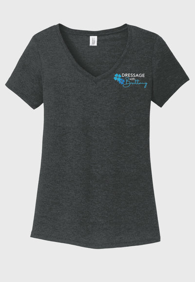 Brittany Dressage District ® Women’s Perfect Tri ® V-Neck Tee - 2 Color Options