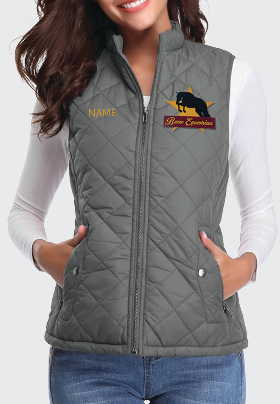 Barre Equestrian Fuinloth Women's Quilted Vest, 2 Color Options