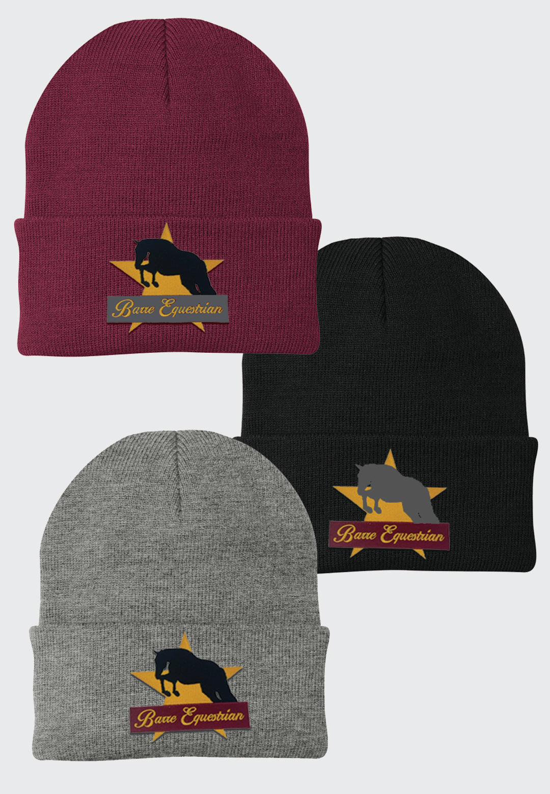 Barre Equestrian Port & Company® - Knit Cap - 3 Color Options