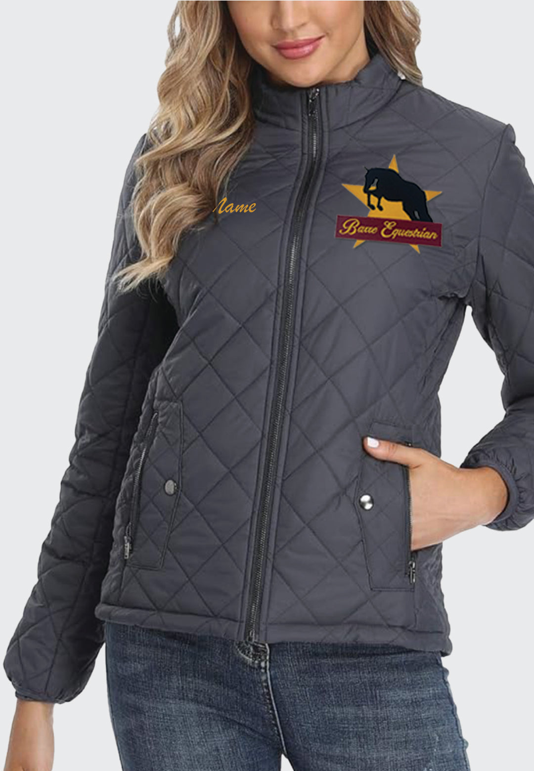 Barre Equestrian PEIQI Ladies Quilted Jacket, 2 Color Options