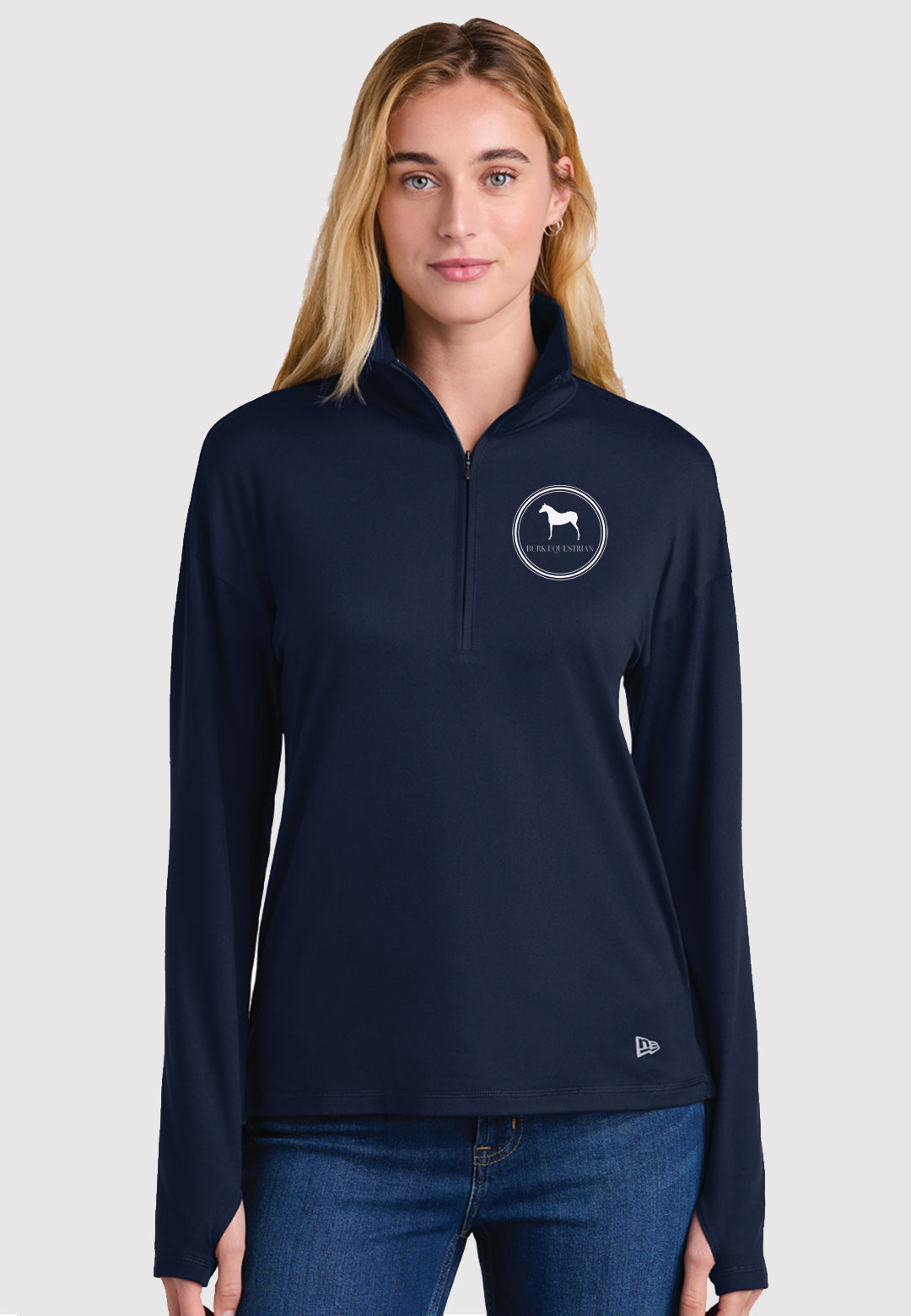 Burk Equestrian New Era® Women’s Power 1/2-Zip, 2 Color options