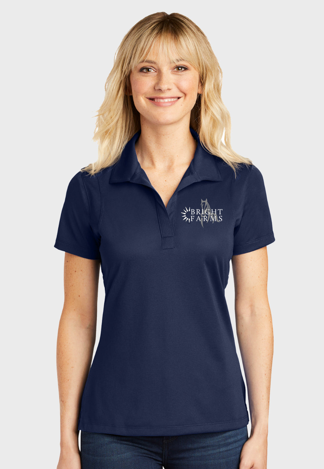 Bright Farms Sport-Tek® Ladies Sport-Wick® Navy Polo