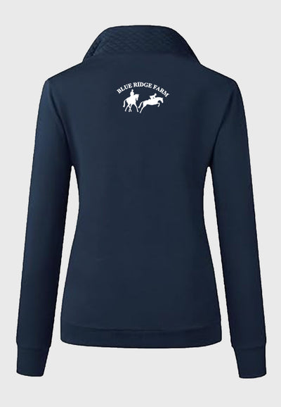 Blue Ridge Farm BTFBM Ladies Quilted 1/4 Zip Sweatshirt, 2 Color Options