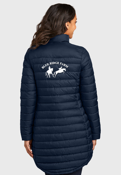 Blue Ridge Farm Port Authority® Ladies Horizon Puffy Long Jacket